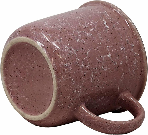 Stoneware Adventure Mug (Pink Speckle, I Love You To The Mountains And Back)